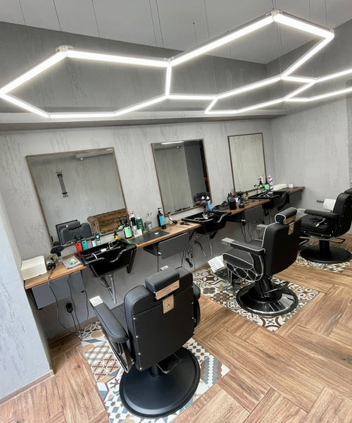 Hexagon Lighting 4 Grid Design