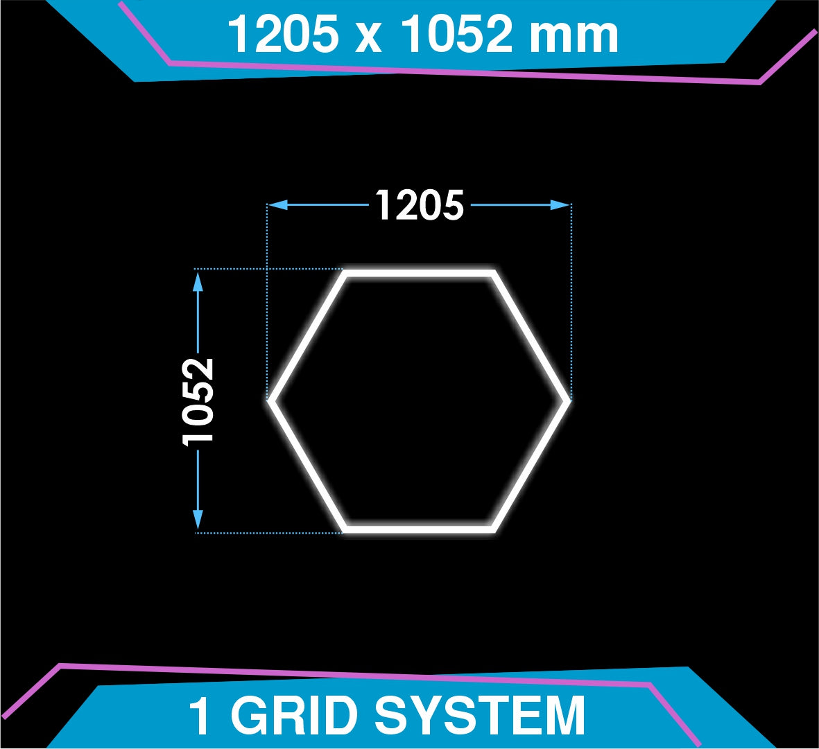 Grilă unică hexagonală