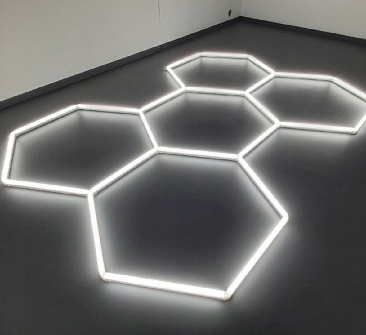 Five Piece LED Hexagon Garage Light