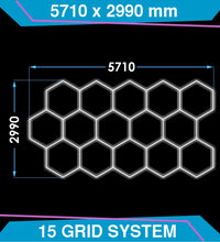 Hexagon Lighting 15 Grid Design