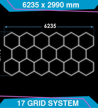 Hexagon Lighting 17 Grid Design